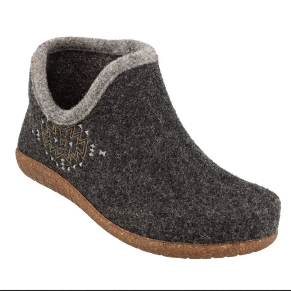 Taos Footwear Women's Woolside Booties Charcoal Size 7 - 7.5